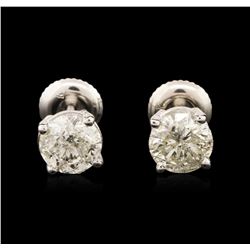 14KT White Gold 1.69ctw Diamond Stud Earrings