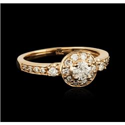 14KT Rose Gold 0.69ctw Diamond Ring