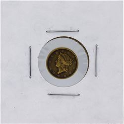 1849-C $1 Closed Wreath Gold Coin