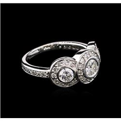 1.00ctw Diamond Ring - 14KT White Gold