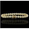 Image 2 : 14KT Yellow Gold 10.04ct Diamond Tennis Bracelet