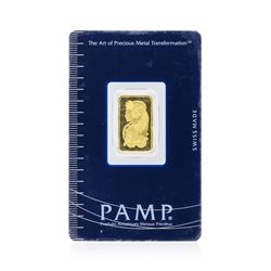 5 Gram Gold Bar - Pamp Suisse Lady Fortuna 999.9 Fine Gold