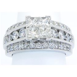 2.63ctw Diamond Ring - 14KT White Gold