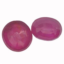 17.68ctw Oval Mixed Ruby Parcel