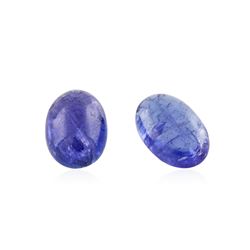 10.97ctw. Oval Cabochon Cut Tanzanite Parcel