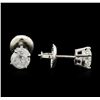 Image 2 : 1.15ctw Diamond Stud Earrings - 14KT White Gold