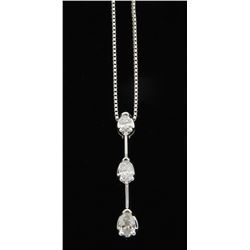 0.20ctw Diamond Pendant - 14KT White Gold