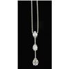 Image 1 : 0.20ctw Diamond Pendant - 14KT White Gold