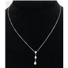 Image 3 : 0.20ctw Diamond Pendant - 14KT White Gold