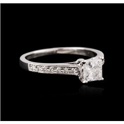 18KT White Gold 1.18ctw Diamond Ring