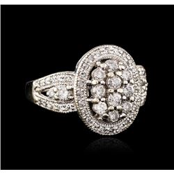 10KT White Gold 1.11ctw Diamond Ring