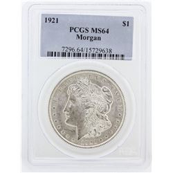 1921 PCGS MS64 Morgan Silver Dollar