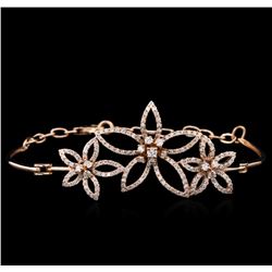 1.51ctw Diamond Bracelet - 14KT Rose Gold