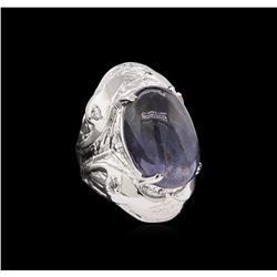 Sterling Silver 22.04ct Tanzanite Ring