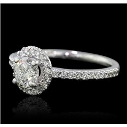 14KT White Gold 1.12ctw Diamond Ring