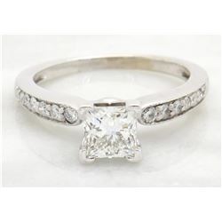 0.88ctw Diamond Ring - 14KT White Gold