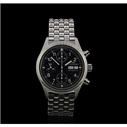 IWC Stainless Steel Pilots Chronograph Mens Watch