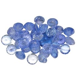 21.35ctw Round Mixed Tanzanite Parcel