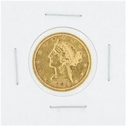 1905-S $5 AU Liberty Head Half Eagle Gold Coin