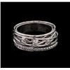 Image 1 : 0.42ctw Diamond Ring - 14KT White Gold