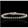 Image 1 : 10KT White Gold 0.40ctw Diamond Bracelet