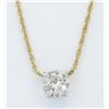 Image 3 : 1.10ct Diamond Pendant - 14KT Yellow Gold