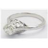 Image 4 : 0.33ct Vintage Diamond Ring - 14KT White Gold