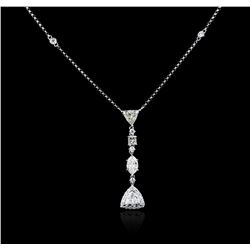 14KT White Gold 1.78ctw Diamond Necklace