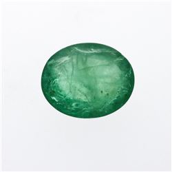 6.32ct. One Oval Cut Natural Emerald