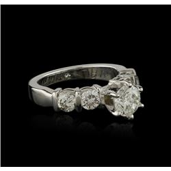 14KT White Gold 1.46ctw Diamond Ring