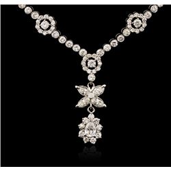 14KT White Gold 2.68ctw Diamond Necklace