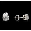 Image 2 : 2.30ctw Diamond Solitaire Earrings - 14KT White Gold
