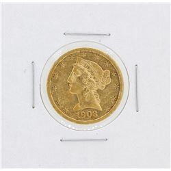 1903-S $5 Liberty Head Half Eagle Gold Coin