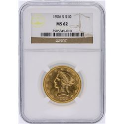 1906-S NGC MS62 $10 Liberty Head Eagle Gold Coin