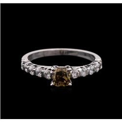 2.01ctw Fancy Dark Brown Diamond Ring - 14KT White Gold