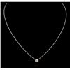 Image 2 : 14KT White Gold 0.28ct Diamond Necklace
