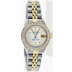 Rolex Two-Tone Diamond DateJust Ladies Watch