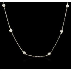 14KT Yellow Gold 0.99ctw Diamond Necklace