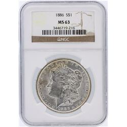 1886 NGC MS63 Morgan Silver Dollar