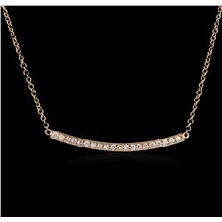 14KT Rose Gold 0.84ctw Diamond Necklace