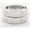 Image 2 : 0.33ctw Diamond Huggie Earrings - 14KT White Gold