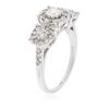 Image 3 : 14KT White Gold 1.05ctw Diamond Ring