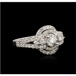 14KT White Gold 1.16ctw Diamond Ring