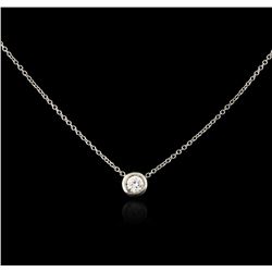 14KT White Gold 0.23ct Diamond Necklace