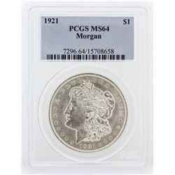 1921 PCGS MS64 Morgan Silver Dollar