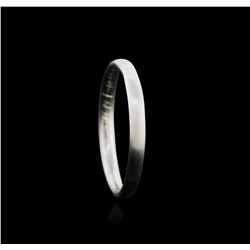 Platinum Beveled Band Ring