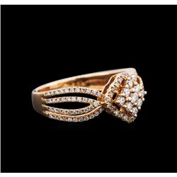 0.75ctw Diamond Ring - 18KT Rose Gold