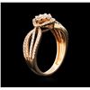 Image 3 : 0.75ctw Diamond Ring - 18KT Rose Gold