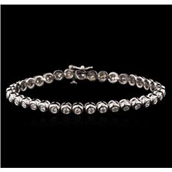 14KT White Gold 2.45ctw Diamond Tennis Bracelet