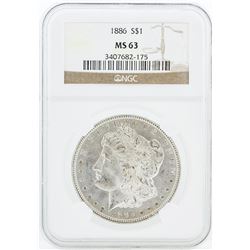 1886 NGC MS63 Morgan Silver Dollar